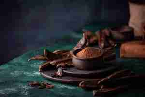 Carob pods, powder and molasses or syrup